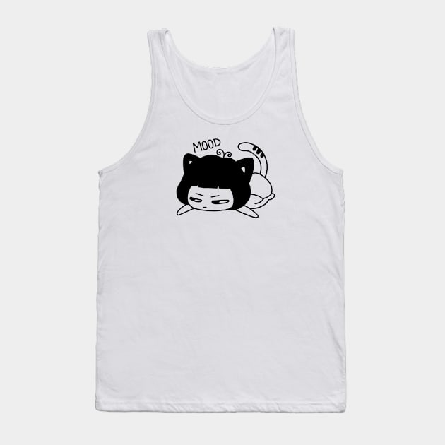 Cute Character Design 'Bad Mood' | Kawaii Chibi Character | Cute Emoticon Design | By Atelier Serakara Tank Top by Atelier Serakara